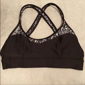 Rare black mesh lululemon sportsbra